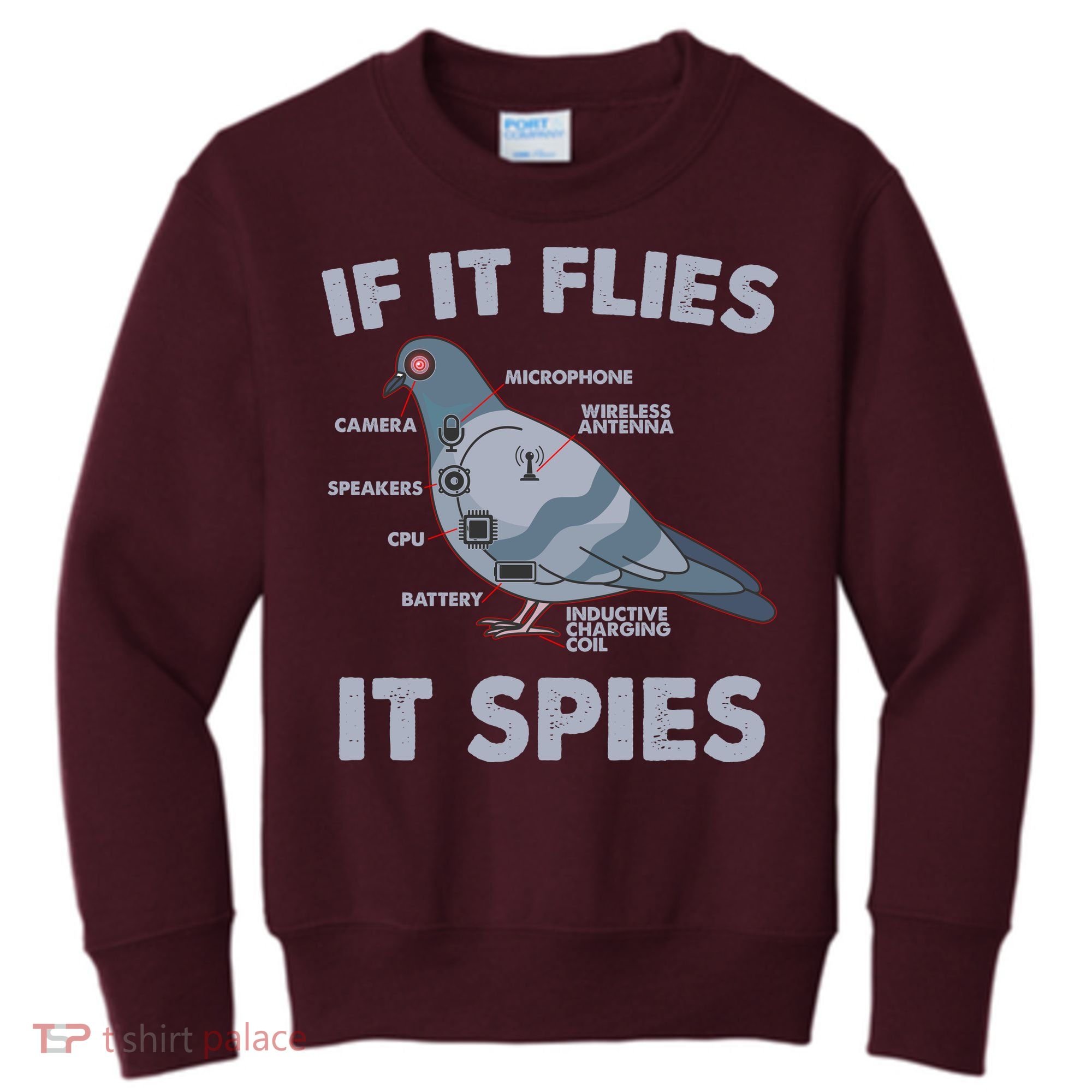 If It Flies It Spies Kids Sweatshirt