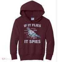 If It Flies It Spies Kids Hoodie thumb 0
