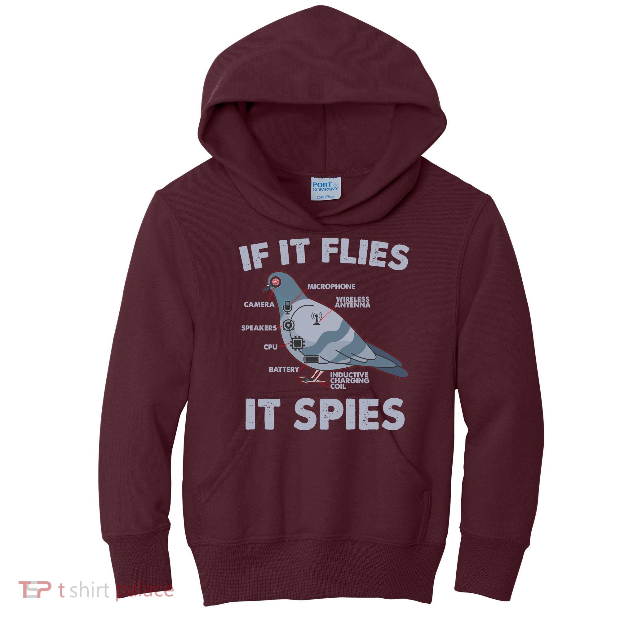 If It Flies It Spies Kids Hoodie
