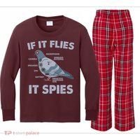 If It Flies It Spies Kids Long Sleeve Plaid Pajama Set thumb 0