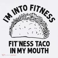 Im Into Fitness Taco In My Mouth Funny Taco Women's Hoodie thumb 2