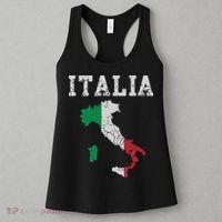 Italia Italy Flag Map Italian Italiano Family Women's Tank Top thumb 3
