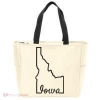 Idaho Iowa Funny Geography Mix Up Joke Idawa State Pride Tote Bag thumb 0