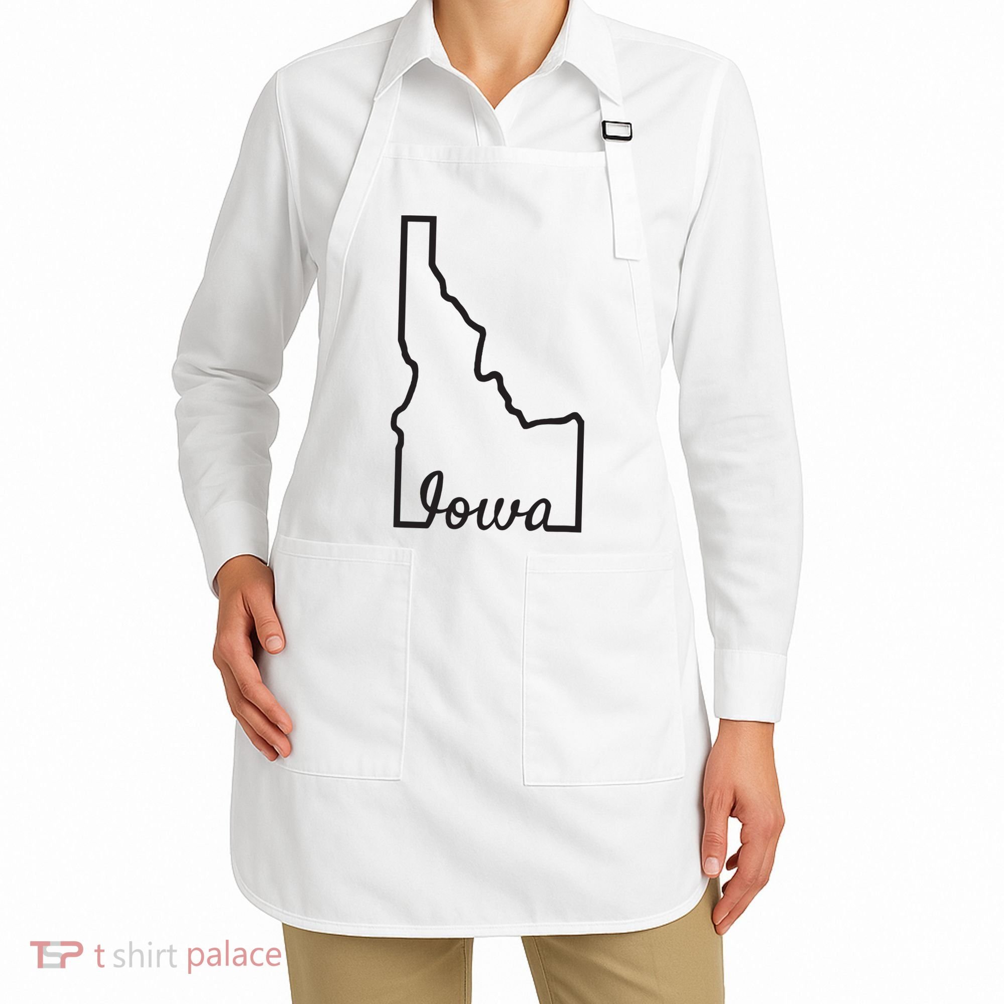 Idaho Iowa Funny Geography Mix Up Joke Idawa State Pride Apron