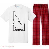 Idaho Iowa Funny Geography Mix Up Joke Idawa State Pride Pajama Set thumb 0