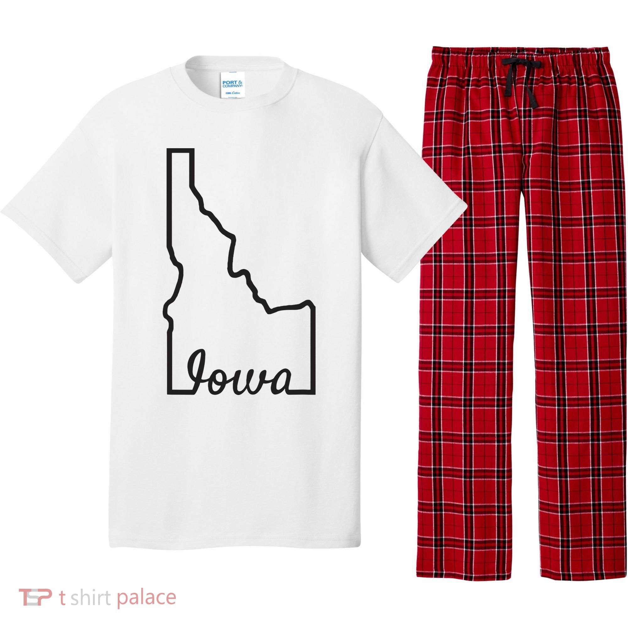 Idaho Iowa Funny Geography Mix Up Joke Idawa State Pride Pajama Set