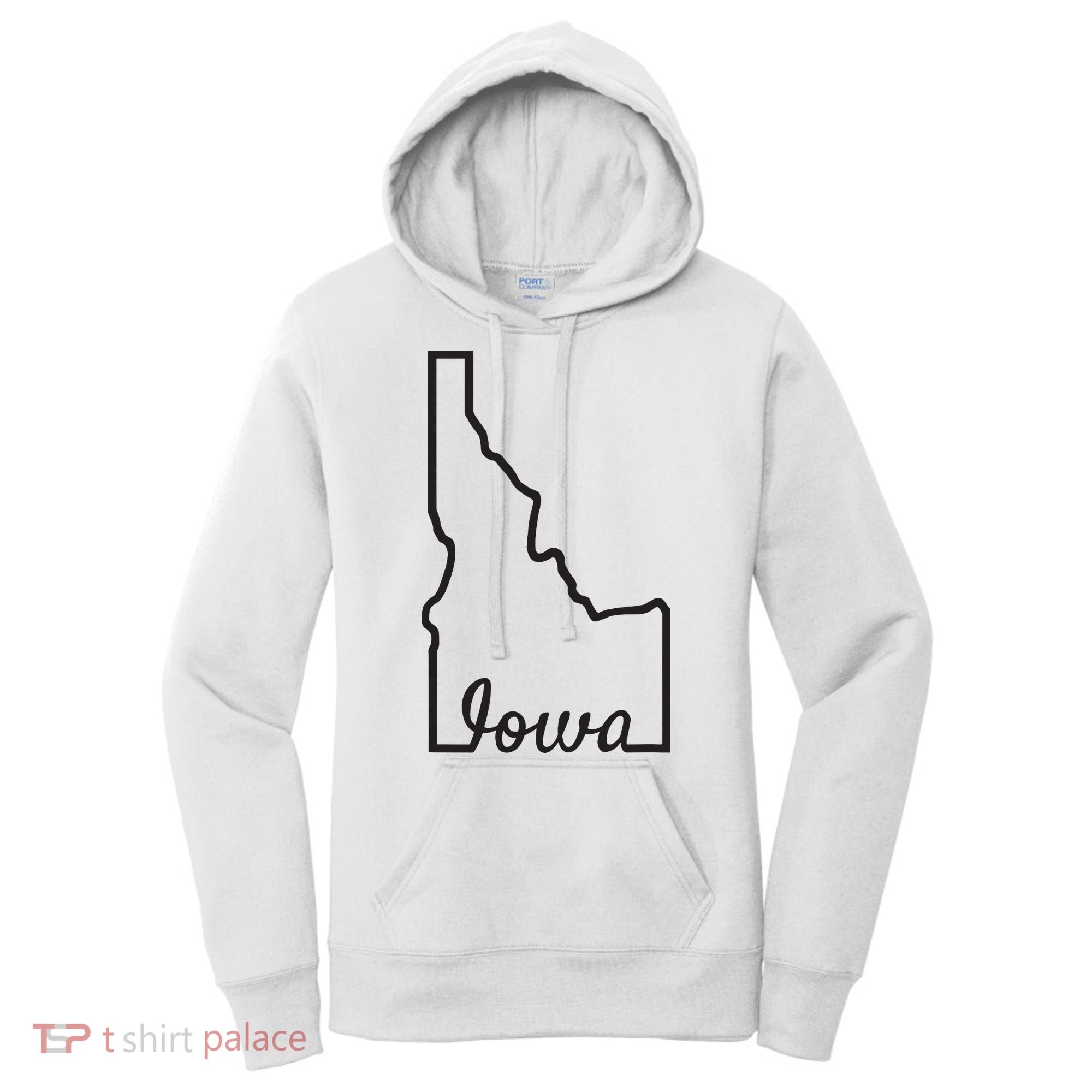 Idaho Iowa Funny Geography Mix Up Joke Idawa State Pride Women's Hoodie
