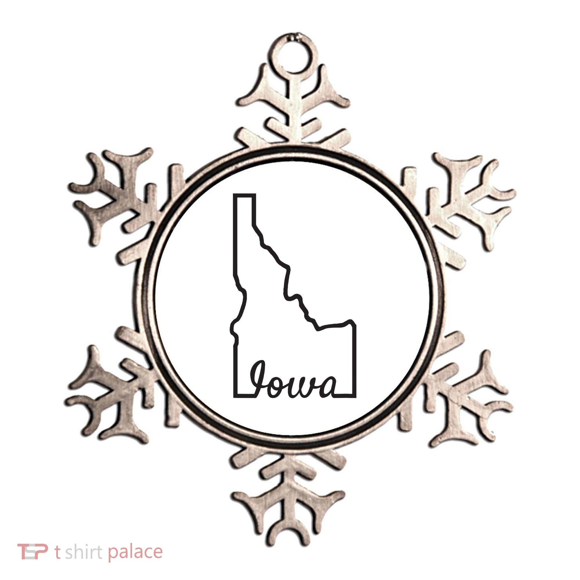 Idaho Iowa Funny Geography Mix Up Joke Idawa State Pride Ornament
