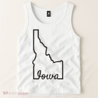 Idaho Iowa Funny Geography Mix Up Joke Idawa State Pride Tank Top thumb 2