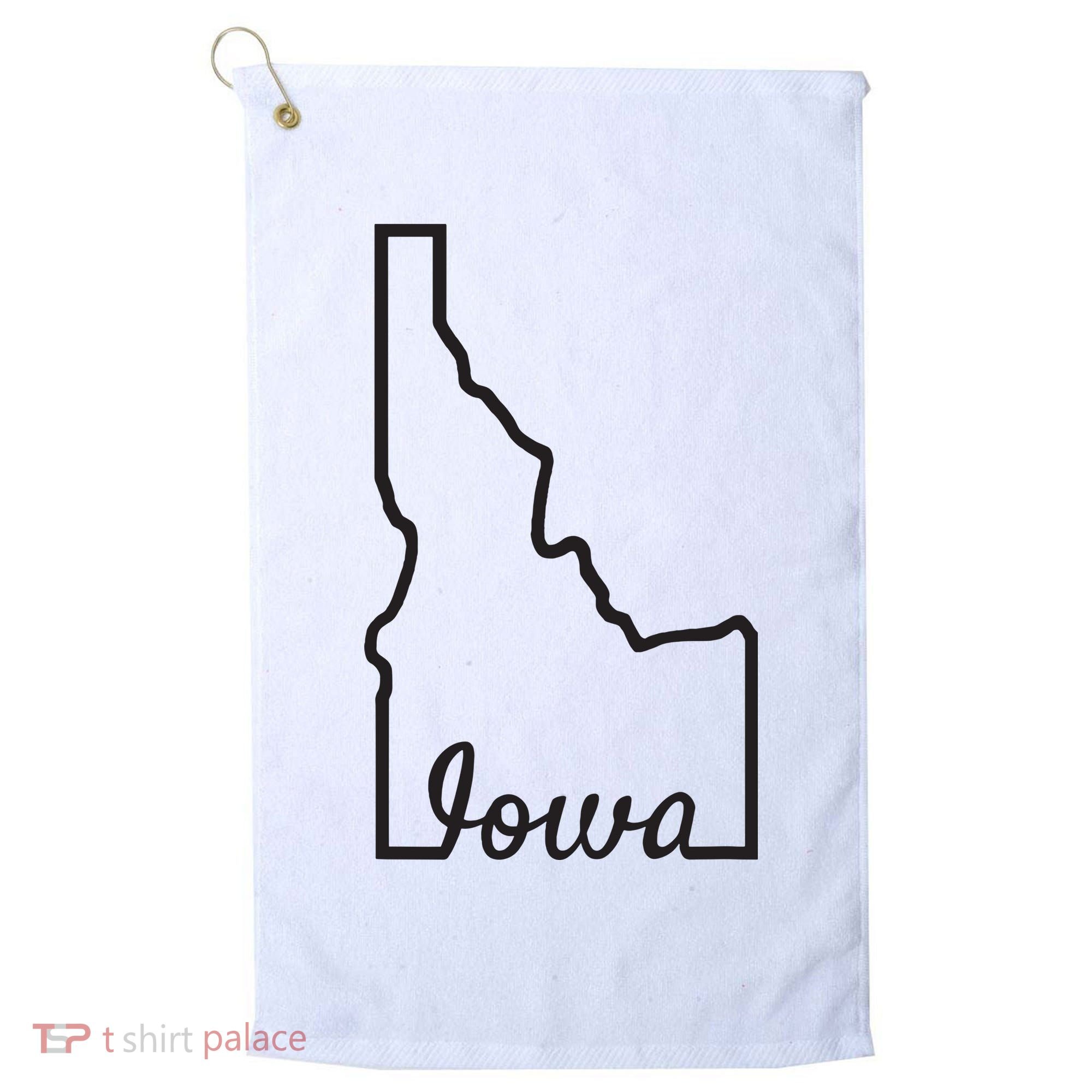 Idaho Iowa Funny Geography Mix Up Joke Idawa State Pride Golf Towel