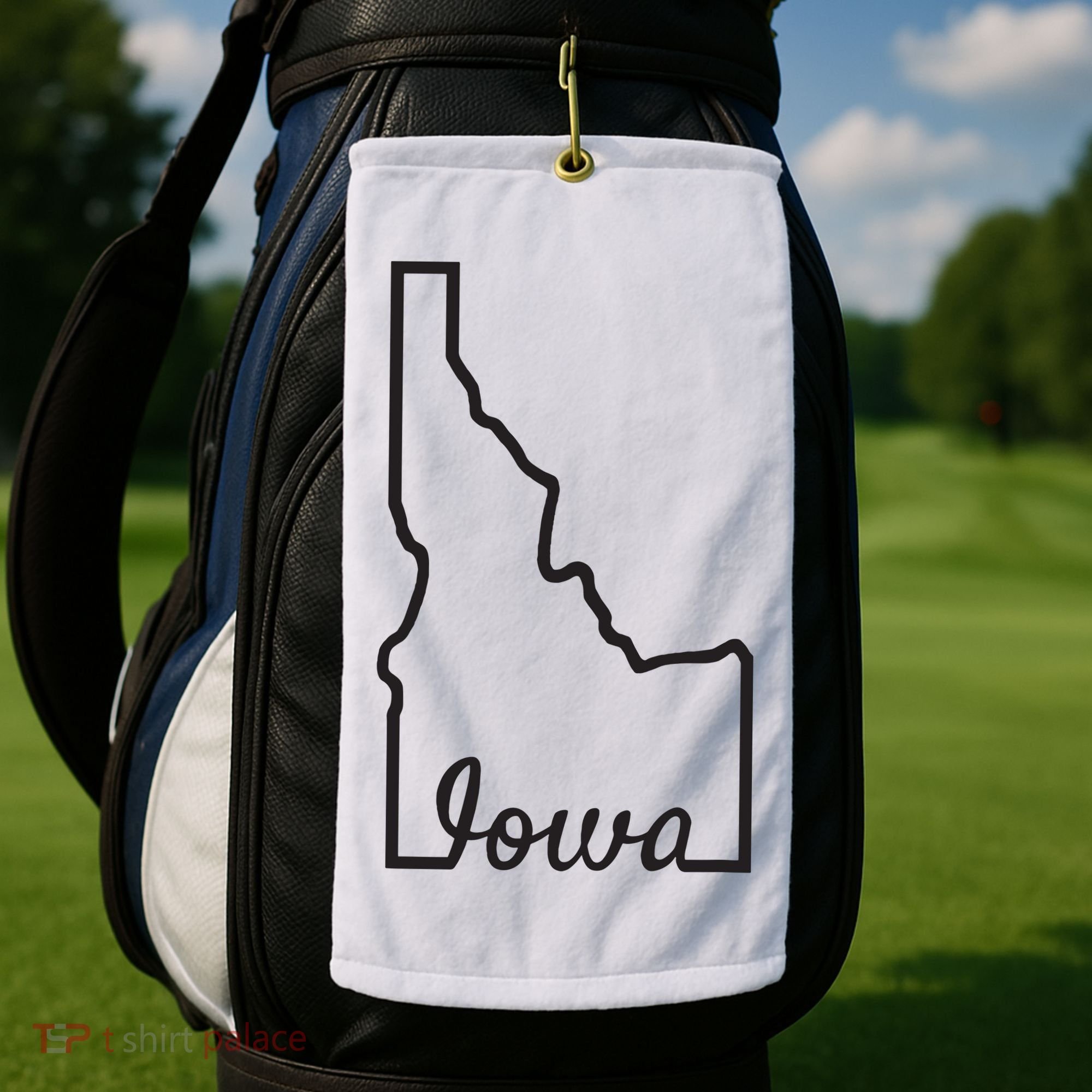 Idaho Iowa Funny Geography Mix Up Joke Idawa State Pride Golf Towel