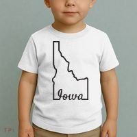 Idaho Iowa Funny Geography Mix Up Joke Idawa State Pride Toddler T-Shirt thumb 2