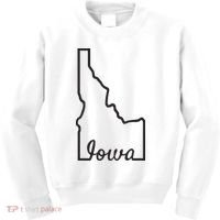 Idaho Iowa Funny Geography Mix Up Joke Idawa State Pride Kids Sweatshirt thumb 0