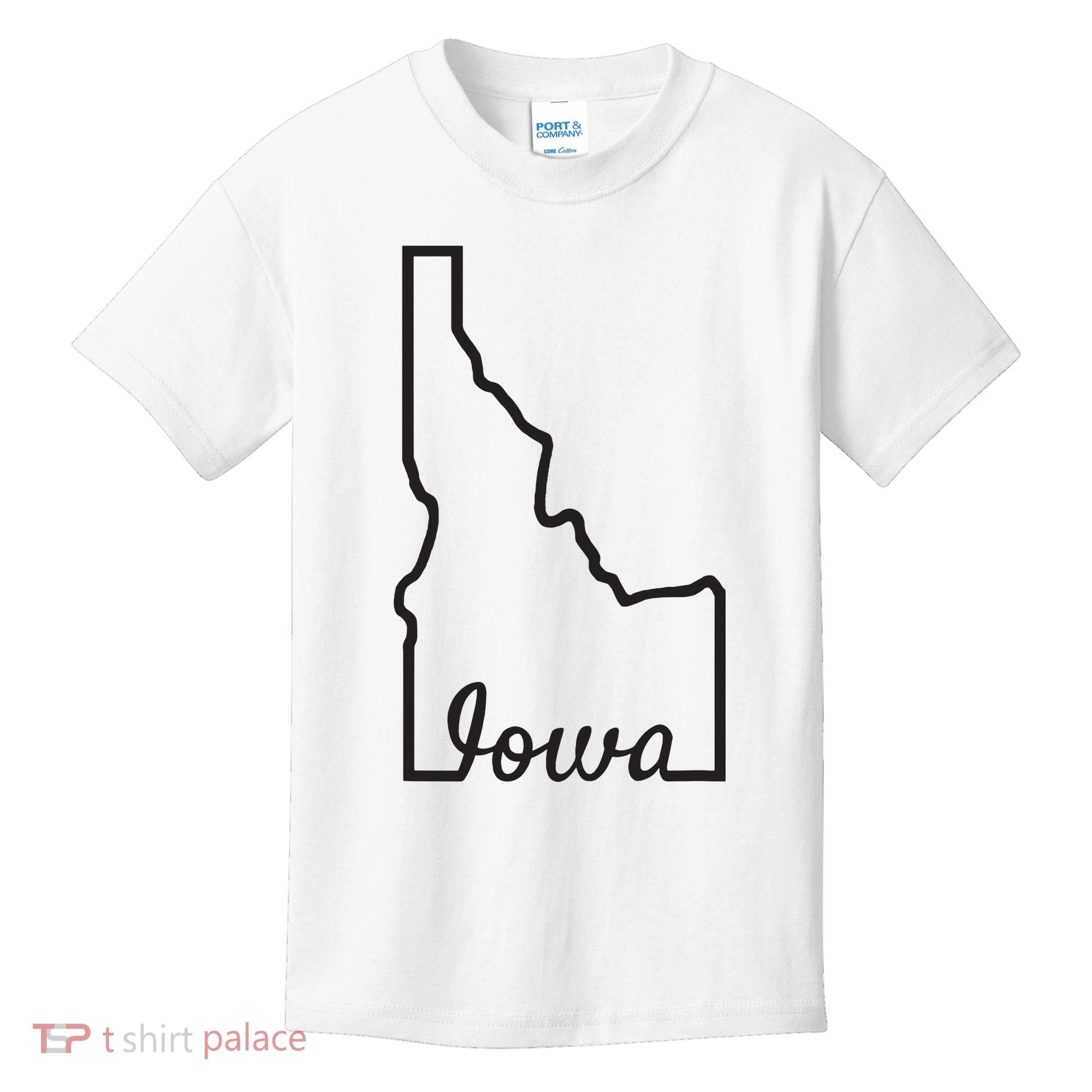 Idaho Iowa Funny Geography Mix Up Joke Idawa State Pride Kids T-Shirt
