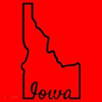 Idaho Iowa Funny Geography Mix Up Joke Idawa State Pride Santa Hat thumb 1