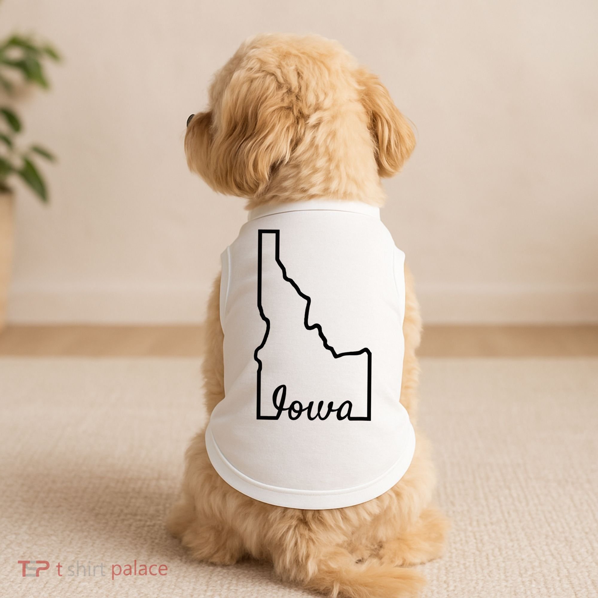 Idaho Iowa Funny Geography Mix Up Joke Idawa State Pride Doggie Tank