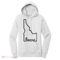 Idaho Iowa Funny Geography Mix Up Joke Idawa State Pride Women's Hoodie thumb 0