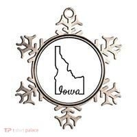 Idaho Iowa Funny Geography Mix Up Joke Idawa State Pride Ornament thumb 0