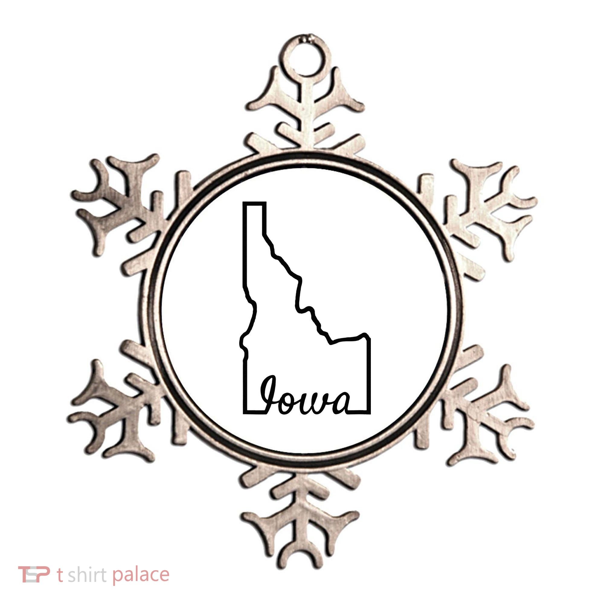 Idaho Iowa Funny Geography Mix Up Joke Idawa State Pride Ornament
