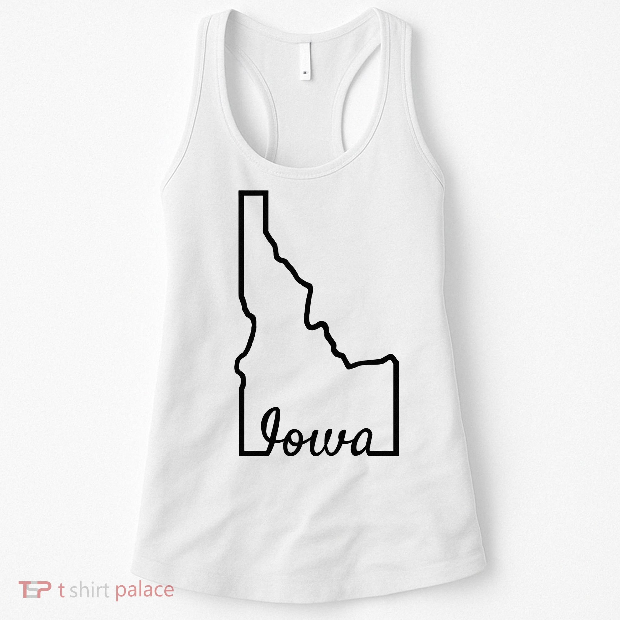 Idaho Iowa Funny Geography Mix Up Joke Idawa State Pride Women's Tank Top