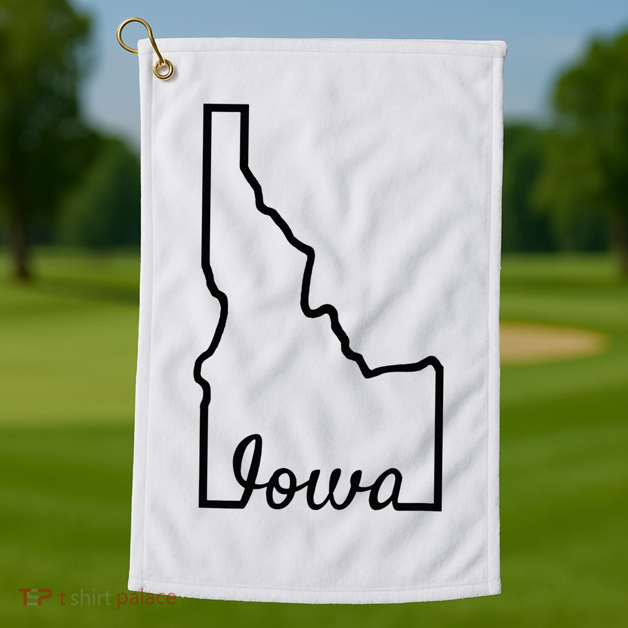 Idaho Iowa Funny Geography Mix Up Joke Idawa State Pride Golf Towel