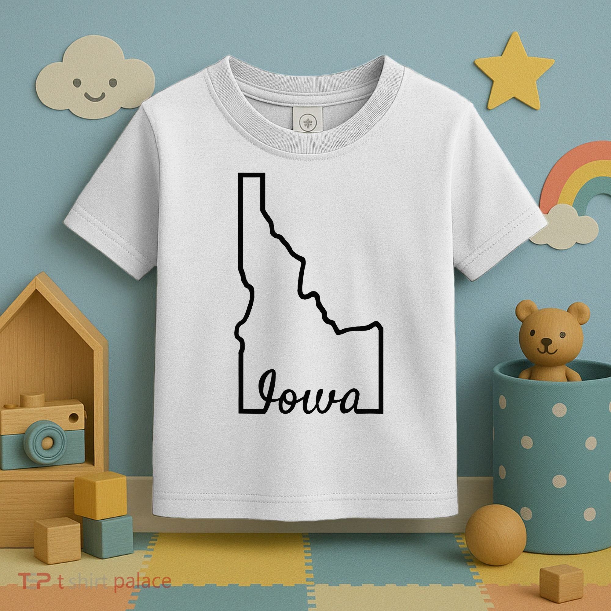 Idaho Iowa Funny Geography Mix Up Joke Idawa State Pride Toddler T-Shirt