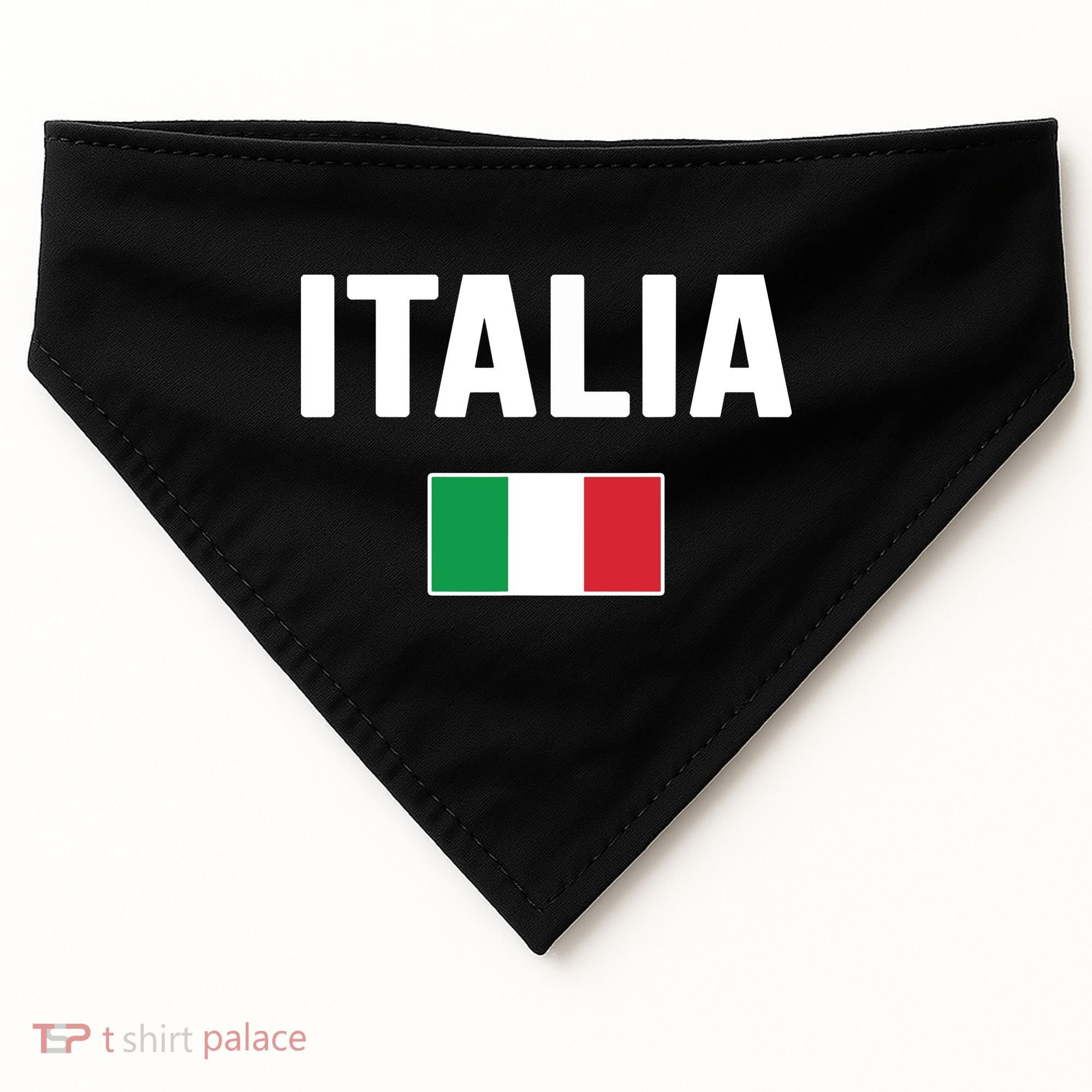 Italy Italian Flag Italia Souvenir USA-Made Doggie Bandana