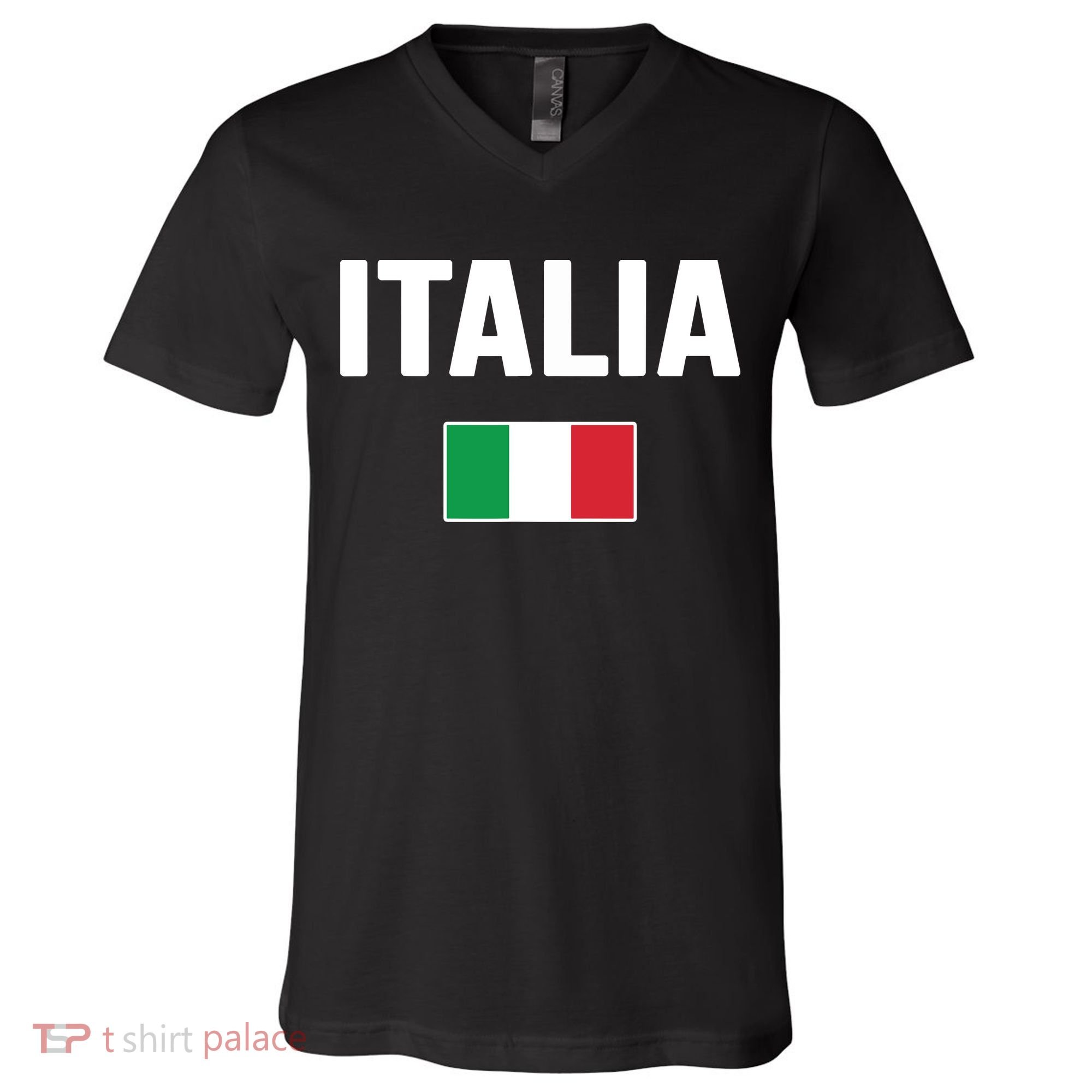 Italy Italian Flag Italia Souvenir V-Neck T-Shirt