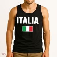 Italy Italian Flag Italia Souvenir Tank Top thumb 3