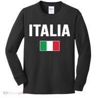 Italy Italian Flag Italia Souvenir Kids Long Sleeve Shirt thumb 0