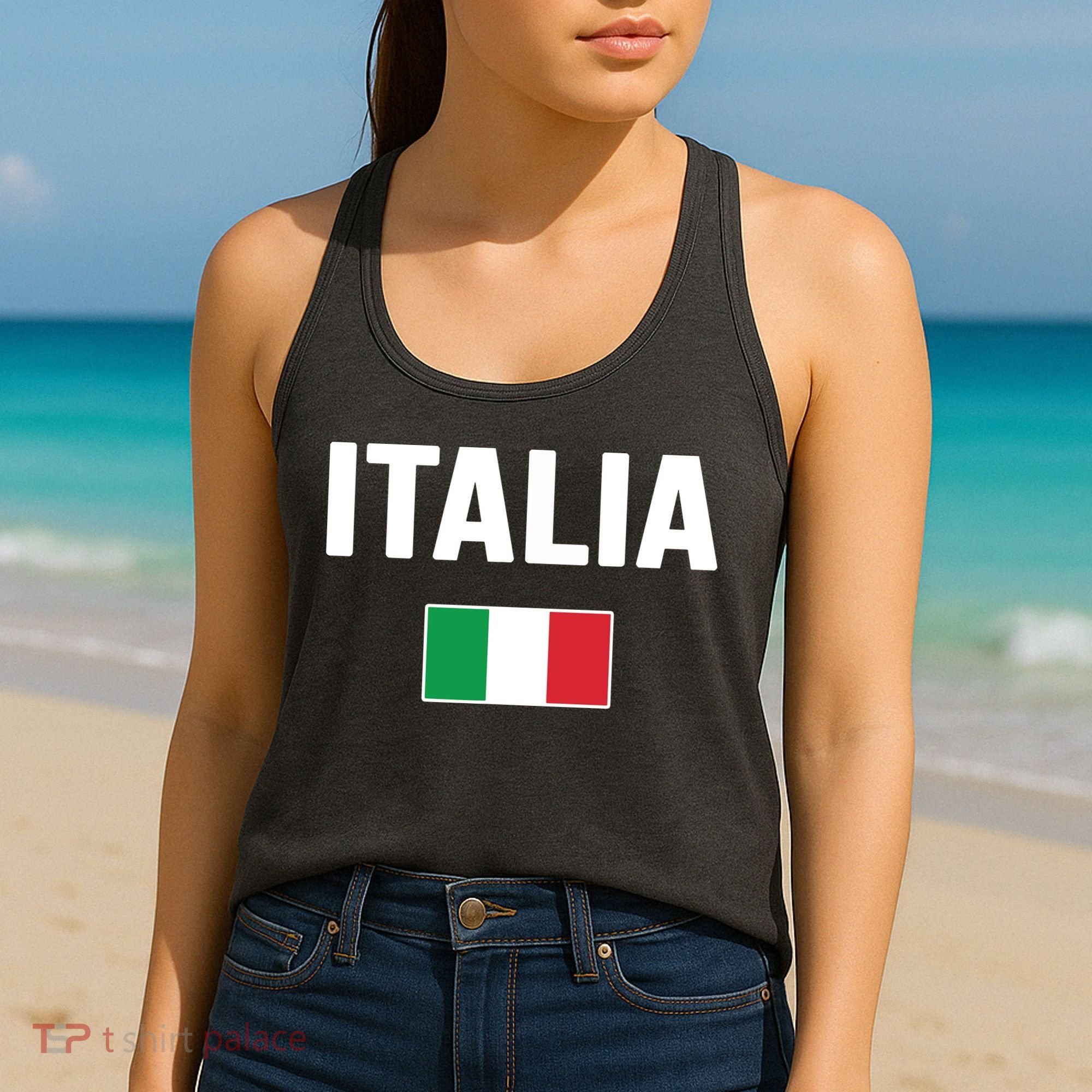Italy Italian Flag Italia Souvenir Women's Tank Top