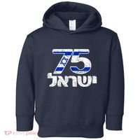 Israel Israeli Flag 75th Yom Haatzmaut Hebrew Yisroel Toddler Hoodie thumb 0