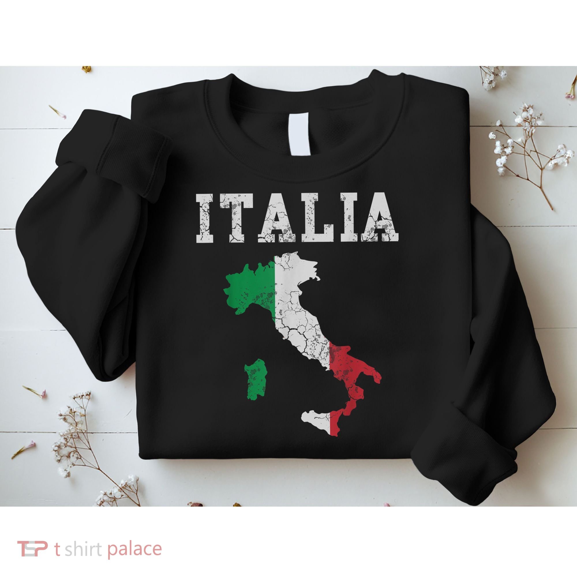 Italia Italy Flag Map Italian Italiano Family TShirt Sweatshirt