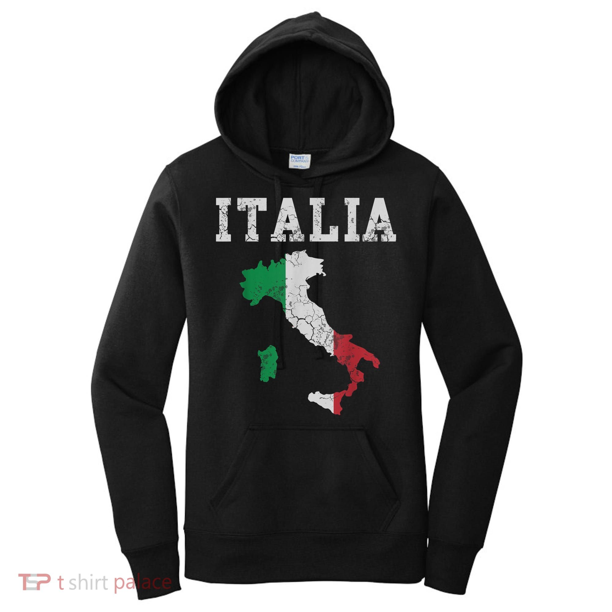 Italia Italy Flag Map Italian Italiano Family TShirt Women's Hoodie