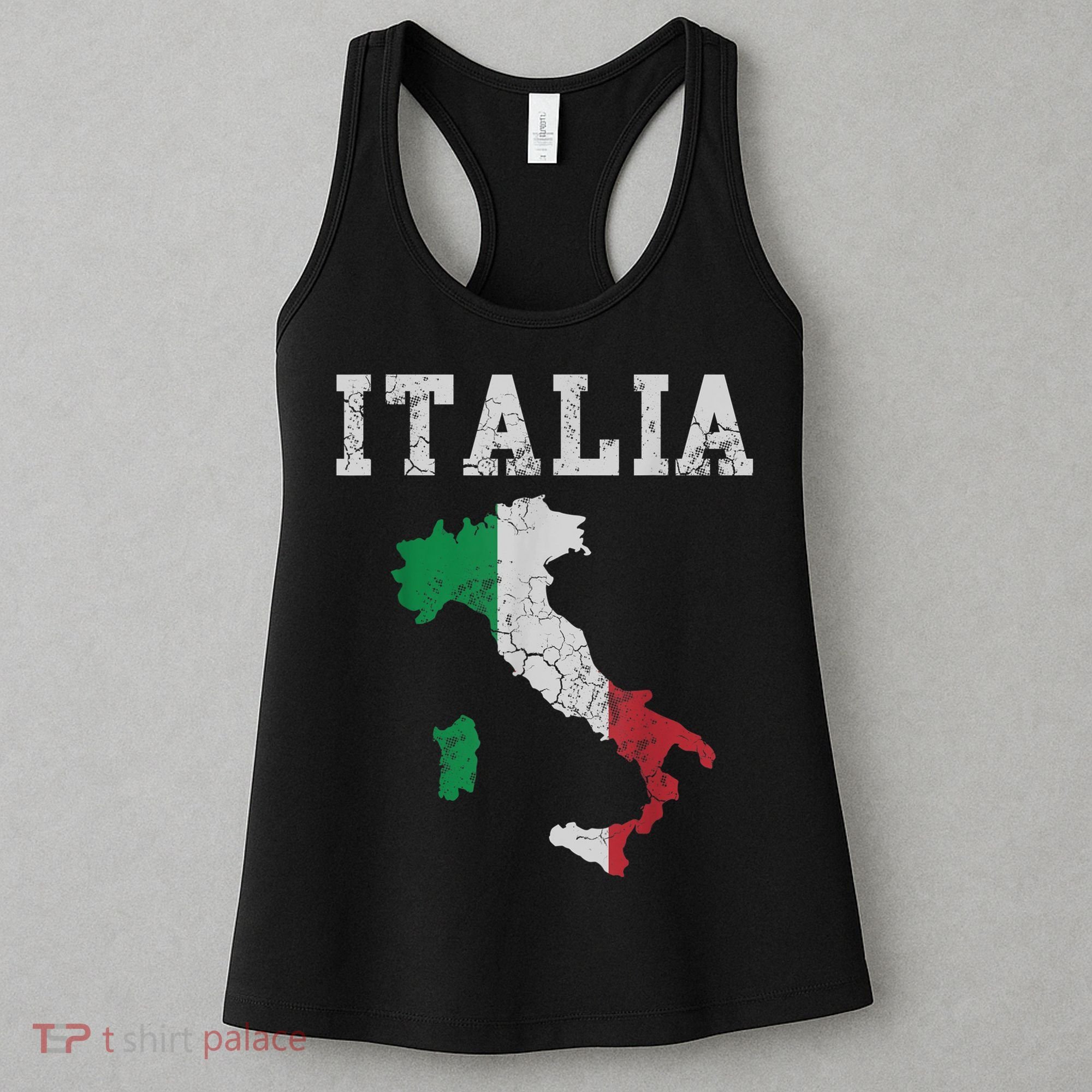 Italia Italy Flag Map Italian Italiano Family TShirt Women's Tank Top
