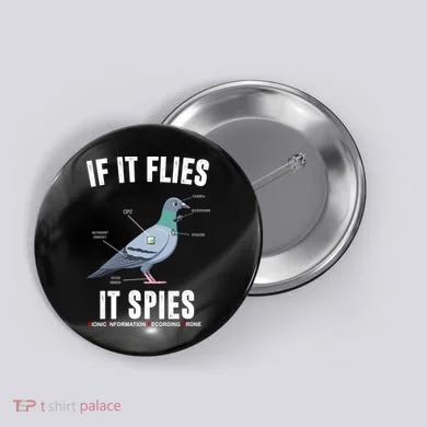 If It Flies It Spies Bionic Information Recording Drone Button