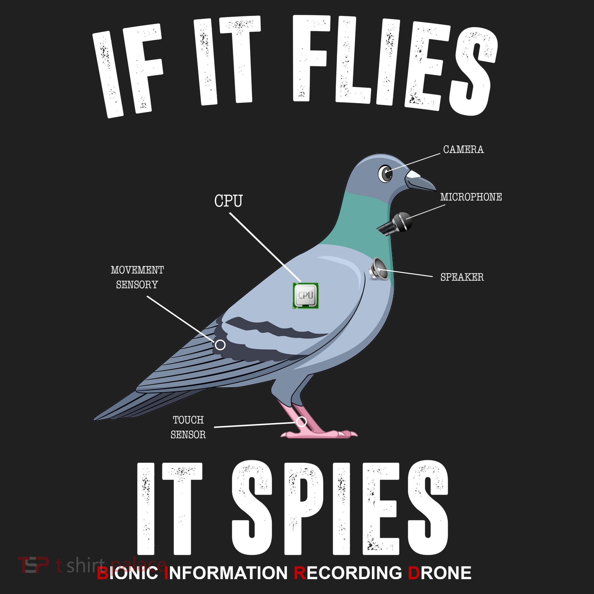 If It Flies It Spies Bionic Information Recording Drone Tumbler