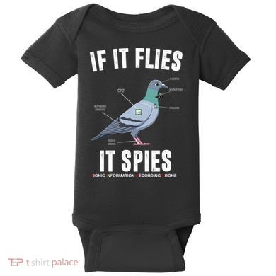 If It Flies It Spies Bionic Information Recording Drone Baby Bodysuit