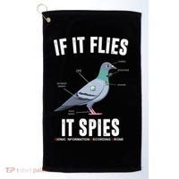If It Flies It Spies Bionic Information Recording Drone Golf Towel thumb 0