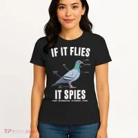 If It Flies It Spies Bionic Information Recording Drone Women's T-Shirt thumb 4
