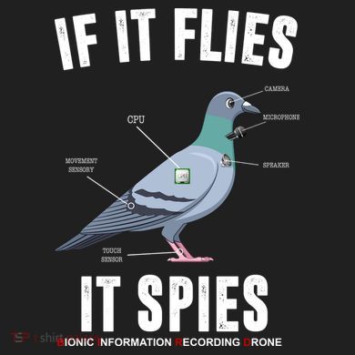 If It Flies It Spies Bionic Information Recording Drone Plastic Christmas Ball Ornament