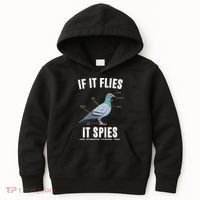 If It Flies It Spies Bionic Information Recording Drone Kids Hoodie thumb 0