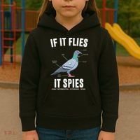 If It Flies It Spies Bionic Information Recording Drone Kids Hoodie thumb 3