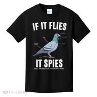 If It Flies It Spies Bionic Information Recording Drone Kids T-Shirt thumb 0