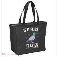 If It Flies It Spies Bionic Information Recording Drone Tote Bag thumb 2