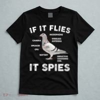 If It Flies It Spies Pigeon Anatomy Bird Funny T-Shirt thumb 5