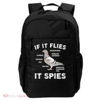 If It Flies It Spies Pigeon Anatomy Bird Funny Backpack thumb 0