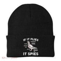 If It Flies It Spies Pigeon Anatomy Bird Funny Beanie thumb 0