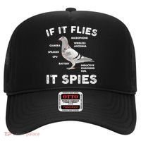 If It Flies It Spies Pigeon Anatomy Bird Funny Hat thumb 0