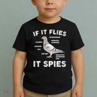 If It Flies It Spies Pigeon Anatomy Bird Funny Toddler T-Shirt thumb 2